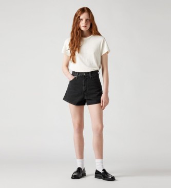 Levi's para mujer. A1965-0000 Shorts Mom De Tiro Alto (30), Negro, Casual, Algodón, Denim