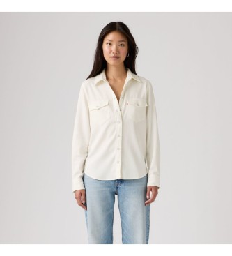 Levi's para mujer. 16786-0112 Camisa Iconic Western beige (S), Casual, Algodón, Manga larga