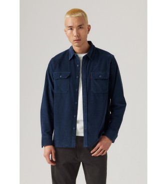 Levi's para hombre. 19573-0276 Camisa Jackson Worker marino (XS), Casual, Algodón, Manga larga