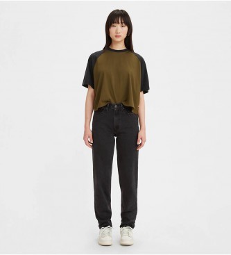 Levi's para mujer. A3506-0006 Jeans Mom de los 80 negro (27/30), Casual, Algodón, Sostenible