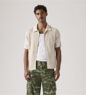 Levi's Uomo Maglietta A Maniche Corte In Maglia Da Campeggio, Pumice Stone, L-image