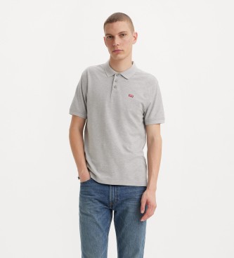 Levi's para hombre. A0229-0002 Polo Housemark gris (S), Casual, Algodón, Manga corta