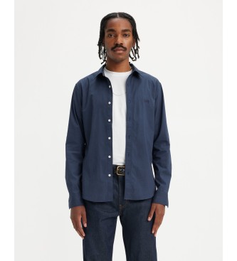 Levi's para hombre. 86625-0040 Camiseta Battery Housemark Slim Fit marino (S), Casual, Algodón, Manga larga