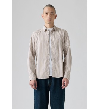 Levi's para hombre. 86625-0074 Camisa Battery beige (M), Casual, Algodón, Manga larga