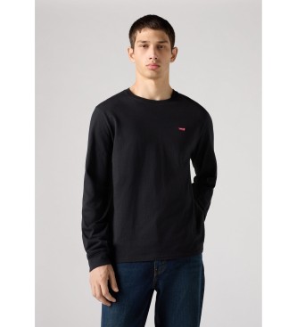 Levi's para hombre. 72848-0009 Camiseta Housemark negro (L), Casual, Algodón, Manga larga