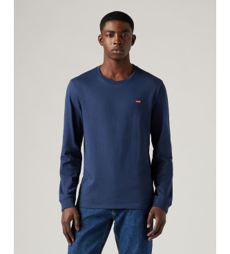 Levi's para hombre. 72848-0001 Camiseta Original Housemark marino (XL), Casual, Algodón, Manga larga, Sostenible