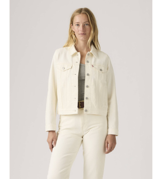 Levi's para mujer. 29945-0247 Chaqueta Trucker Jacket Original blanco crema (M), Casual, Algodón