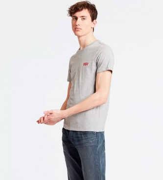 Levi's para hombre. 79681-0001 Pack de dos camisetas gráfica blanco, gris (L), Casual, Algodón, Manga corta