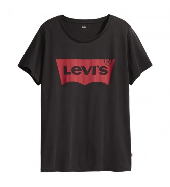 Levi's para mujer. 35790-0003 Camiseta Pl Perfect Tee Mineral Black (XL), Negro, Casual, Algodón, Manga corta