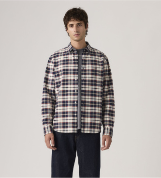 Levi's para hombre. A7210-0058 Camisa De Botones Authentic marino (L), Casual, Algodón, Manga larga