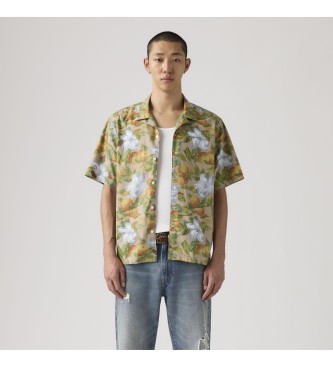 Levi's para hombre. 005H5-0008 Camisa Sunset verde (S), Casual, Algodón, Manga corta