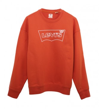 Levi's para hombre. Sudadera Relaxed Graphic Crew Bw Outline rojo