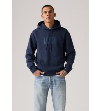 Levi's para hombre. 38479-0380 Sudadera Relaxed Graphic marino (L), Casual, Algodón, Manga larga