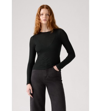 Levi's para mujer. 003Q3-0000 Jersey Sheer negro (XS), Casual, Manga larga, Lyocell