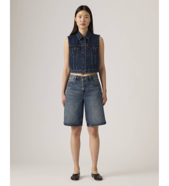 Levi's para mujer. 000MJ-0008 Bermudas Dad Holgadas azul (28), Casual, Algodón, Denim