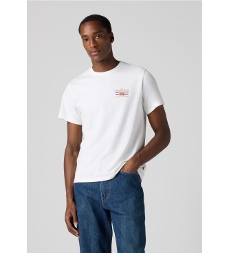 Levi's para hombre. 16143-2095 Camiseta Estampada Con Fit Holgado blanco (XL), Casual, Algodón, Manga corta