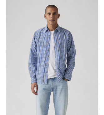 Levi's para hombre. 85746-0178 Camisa Sunset Pocket azul (S), Casual, Lino, Manga larga