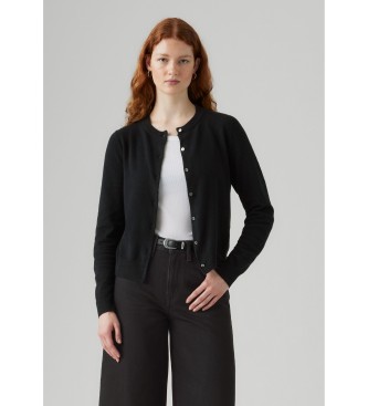 Levi's para mujer. 0037P-0000 Cárdigan Super Soft negro (S), Casual, Algodón