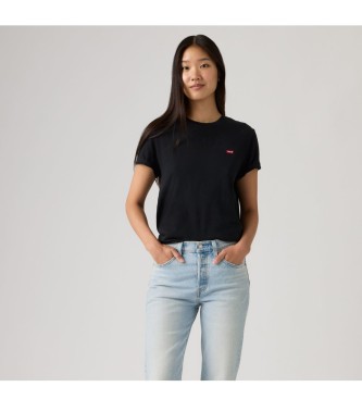 Levi's para mujer. 005J2-0001 Camiseta Favorite negro (S), Casual, Algodón, Manga corta
