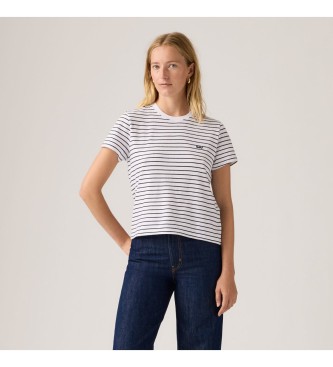 Levi's para mujer. 005J2-0006 Camiseta Favorite blanco (XL), Casual, Algodón, Manga corta
