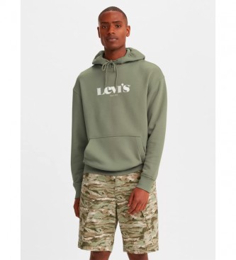 Levi's para hombre. Sudadera T3 Relaxed Graphic verde Levi's