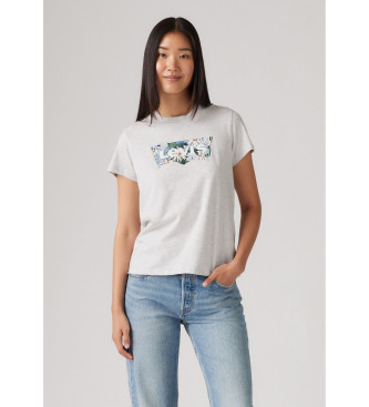 Levi's para mujer. 17369-2924 Camiseta Perfect gris (S), Casual, Algodón, Manga corta