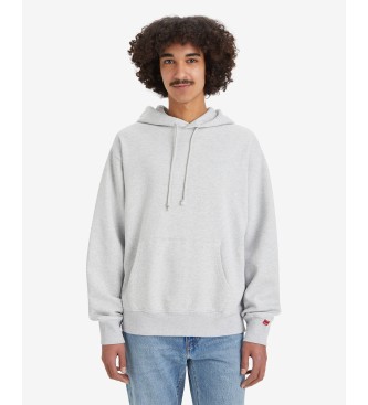 Levi's para hombre. A8435-0008 Sudadera con capucha Authentic gris (XL), Casual, Algodón