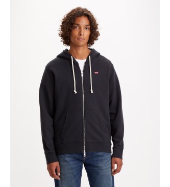 Levi's para hombre. 34584-0016 Sudadera The Original Zip negro (M), Casual, Algodón, Manga larga