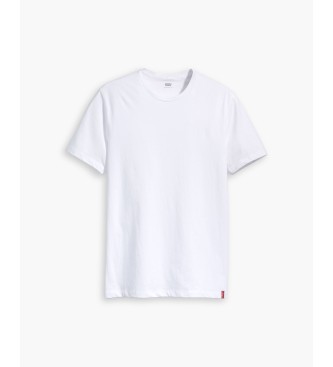 Levi's para hombre. 79541-0000 Pack de 2 camisetas Crewneck blanco (XL), Casual, Algodón, Manga corta