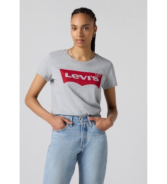 Levi's para mujer. 17369-1686 Camiseta The Perfect gris (XS), Casual, Algodón, Manga corta