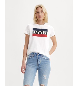 Levi's para mujer. 17369-0297 Camiseta The Perfect Blanco (L), Casual, Algodón, Manga corta, Sostenible