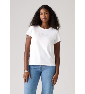 Levi's para mujer. 17369-3271 Camiseta Perfect blanco (L), Casual, Algodón, Manga corta