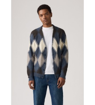 Levi's para hombre. 003B5-0001 Cárdigan Valencia azul (XL), Casual, Acrílico