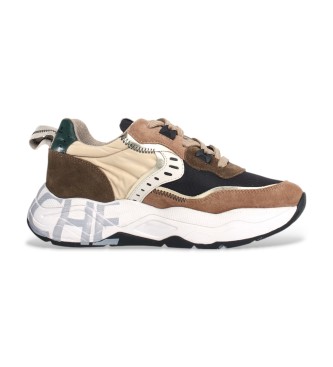 Voile blanche para mulher. 2017475 Ténis de couro Club105 castanho (41), Marrom, 1 a 3cm, Cordão, Casual