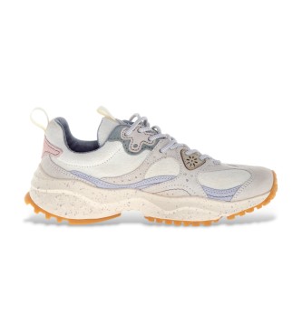 Flower Mountain para mujer. 2019499 Zapatillas de Piel Wave blanco (40), 3 a 5cm, Cordones, Casual