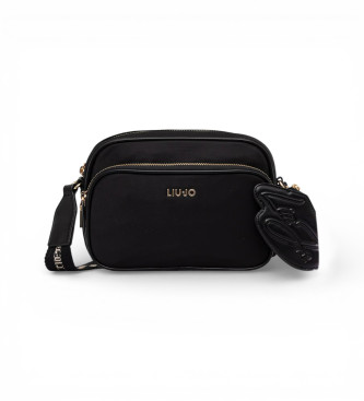 Liu Jo para mujer. AA6176 T382A Bandolera con monedero negro (OSFA), Casual, Poliuretano