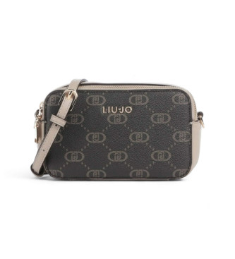 Liu Jo para mujer. AF5100-E0668 Bandolera Monograma negro (OSFA), Casual, Poliuretano