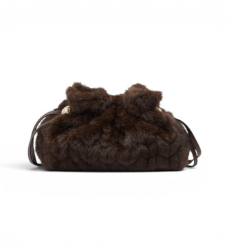 Liu Jo Für Damen. AF6099-E1168 Kleine Braune Riccy-Tasche (Osfa), Lässig, Polyester