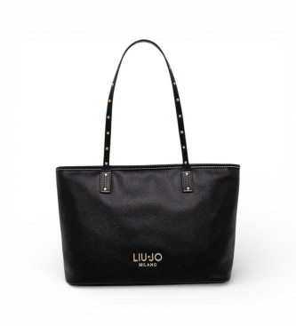 Liu Jo para mujer. AA6071 E1012 Bolso Shopper negro (OSFA), Casual, Poliuretano