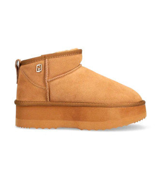 Liu Jo para mujer. SA4051PX00200668 Botines de piel Jane 01 marrón -Altura plataforma 5cm- (37), 5 a 8cm, Ninguno, Casual, Liu Jo outlet 202