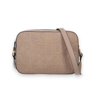 Liu Jo Für Damen. AF6211-E1139 Mittelgroße Umhängetasche Mit Beigem Logo (Osfa), Lässig, Polyester