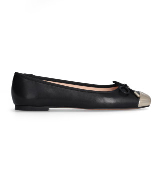 Liu Jo para mujer. SF4089PX46022222 Manoletinas de piel Dafne negro (37), Plano, Ninguno, Casual, Liu Jo outlet 2024.