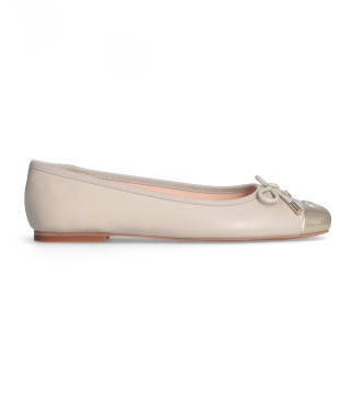 Liu Jo para mujer. SF4089PX460S3191 Manoletinas de piel Dafne nude (37), Plano, Ninguno, Casual, Liu Jo outlet 2024.