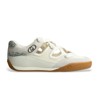 Liu Jo para mujer. BA6037TX306S1400 Zapatillas Lewis 03 blanco (39), Plano, Cordones, Casual