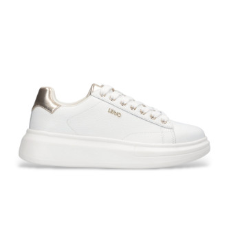 Liu Jo para mujer. BF5059PX748S1052 Zapatillas de piel curtida blanco (40), 3 a 5cm, Cordones, Casual