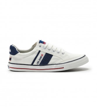Lois Jeans para hombre. 61278 Zapatillas textil blanco (40), Tela, 1 a 3cm, Cordones, Casual, Lois Jeans outlet 2024.