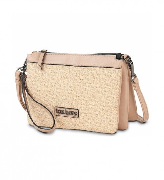 Lois Jeans para mujer. 313315-02 Bolso bandolera triple casual 313315 beige -23x17x6cm- (OSFA), Sintético, Lois Jeans outlet 2024.