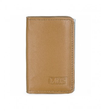 Lois Jeans unisex. 202052-03 Tarjetero de piel 202052 Marrón -10,5x6,5x1,5cm- (OSFA), Casual, Lois Jeans outlet 2024.