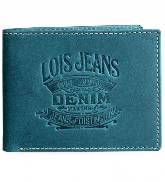 Lois Jeans para hombre. 201711-03 Cartera Monedero De Piel 201711 Azul -11X8,5 Cm- (OSFA), Casual, Lois Jeans outlet 2024.
