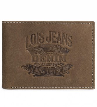 Lois Jeans para hombre. 201711-02 Cartera Monedero De Piel 201711 Marrón -11X8,5 Cm- (OSFA), Casual, Lois Jeans outlet 2024.